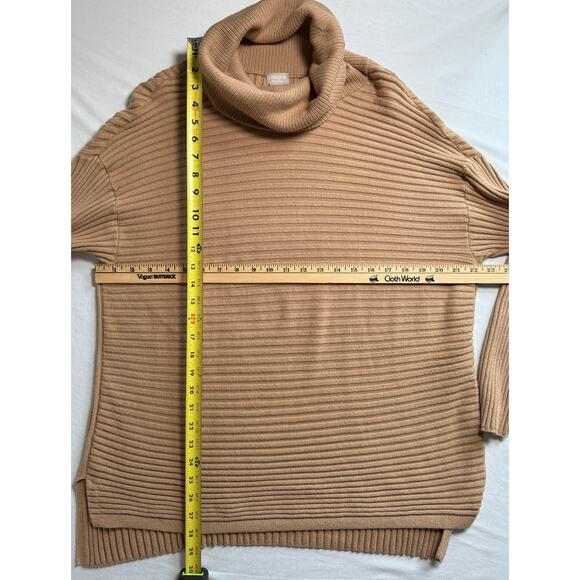 Chicos Zenergy Cowl Neck Shirt Brown Large/Chicos 2 - Picture 3 of 9